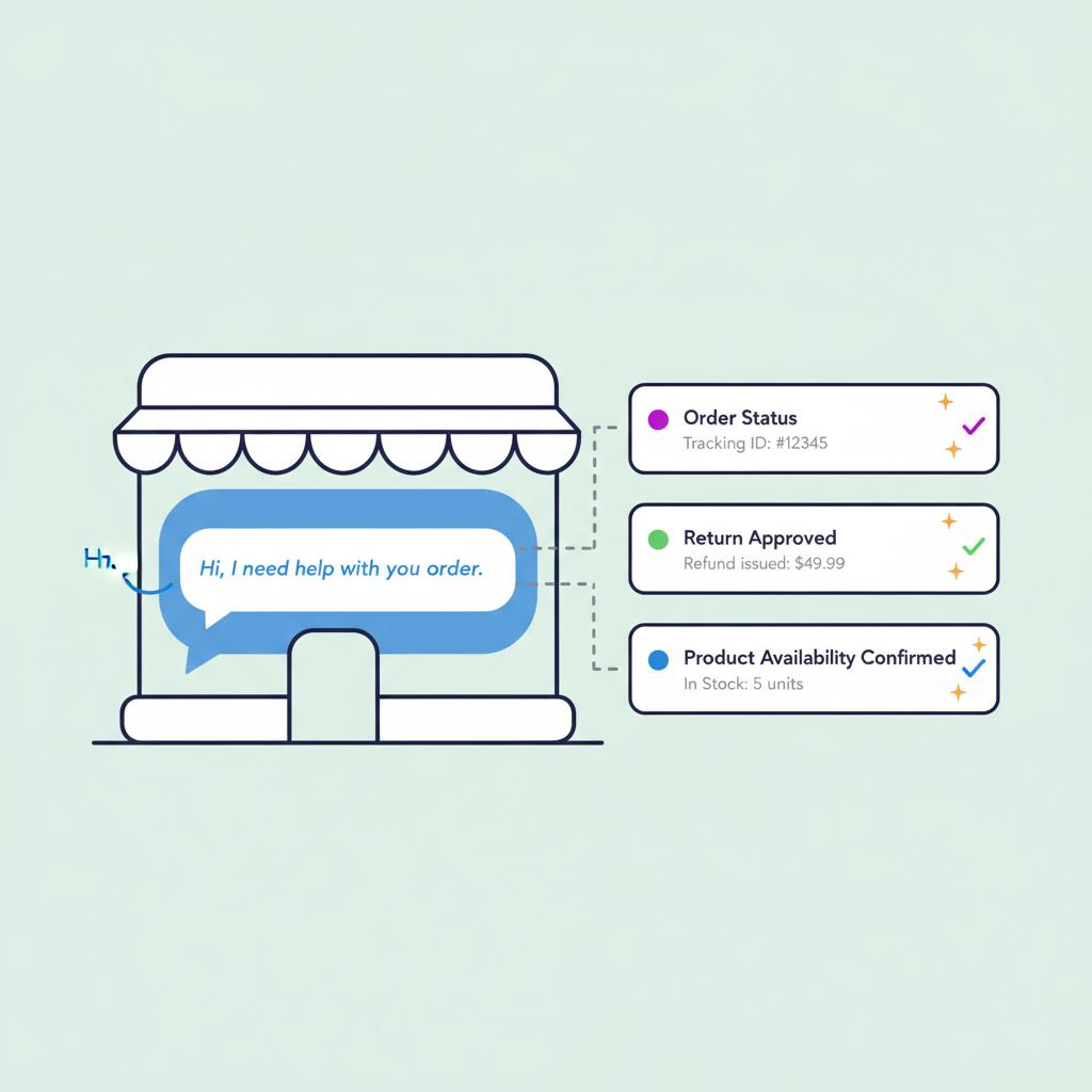 Alhena AI chat widget answering ecommerce order questions before they reach the Re:amaze inbox